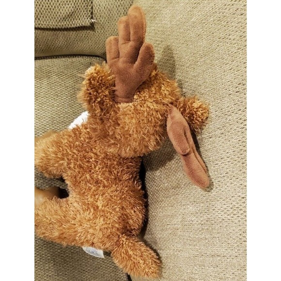 2021 Green Embroidered Eyes BAB Reindeer Pleather Feet 6.5"×12"×14" Plush - Picture 5 of 14